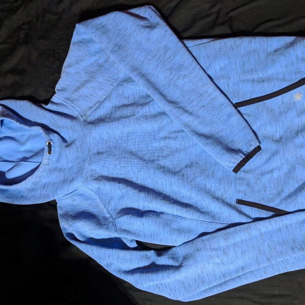 Hoodie with high neck